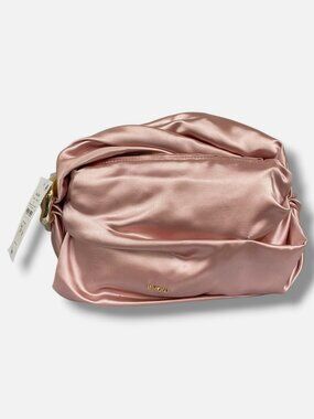Simkhai Women's Pink Belle Ruched Satin Top-Handle Bag
